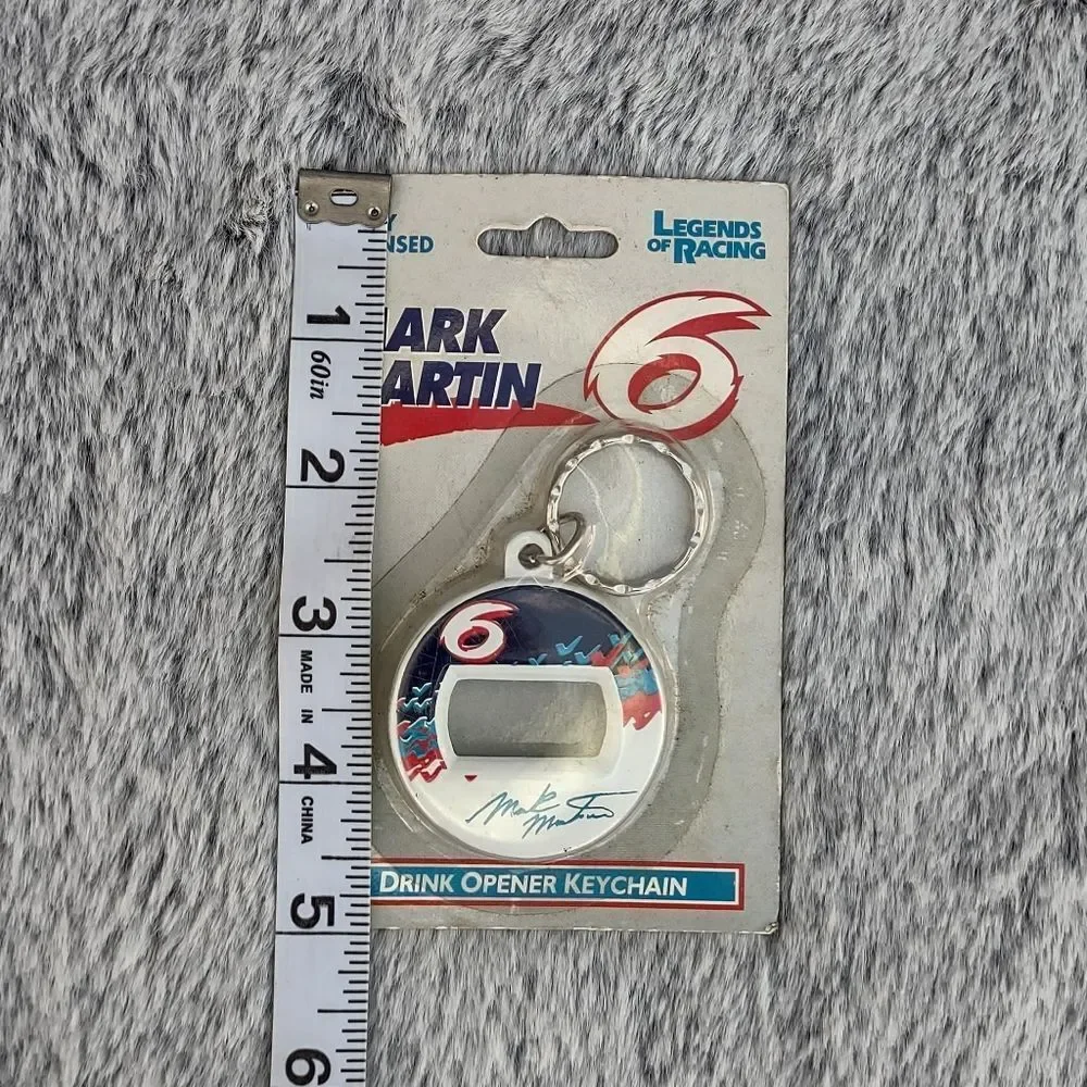 Legends of Racing‎ Mark Martin #6 Drink Opener Keychain